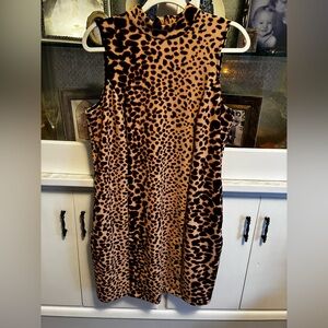 Apt. 9 Animal Print Sleeveless Shift Dress size M